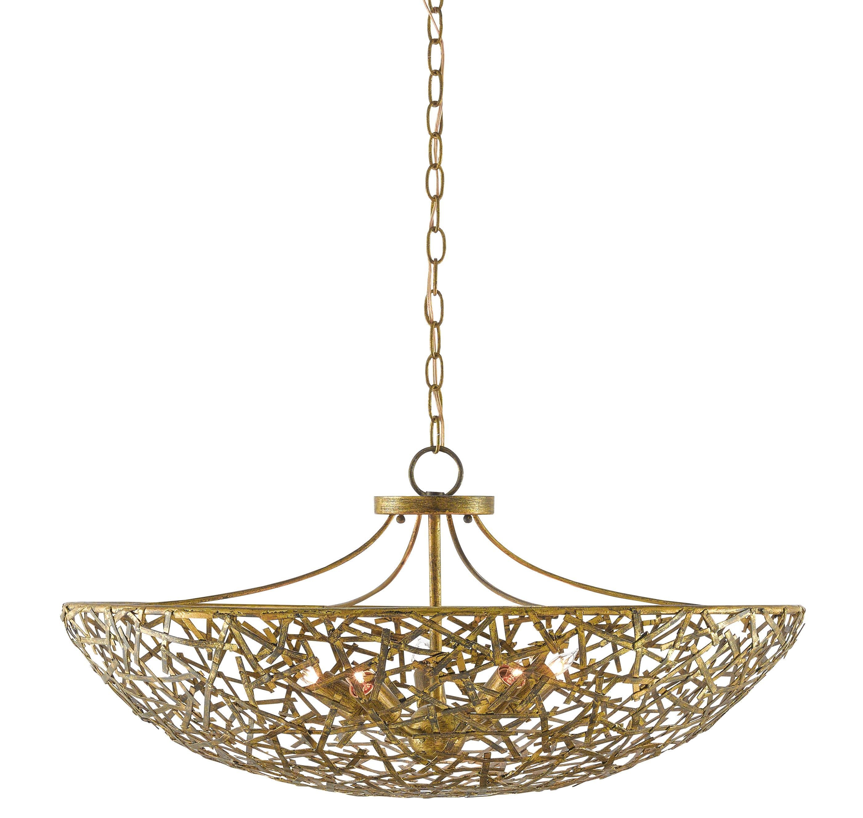 Confetti Bowl Chandelier design by Currey and Company