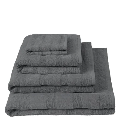 Coniston Charcoal Towels design by Designers Guild