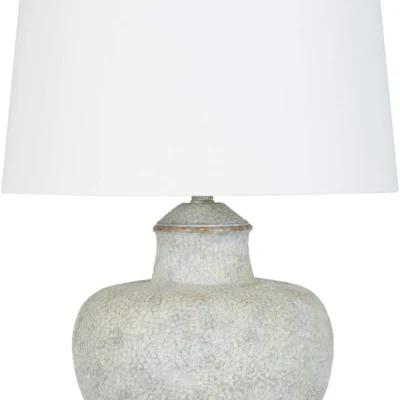 Cooper Table Lamp in Light Grey and Pale Blue