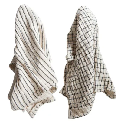 Cotton Tea Towel in 2 Natural Styles by BD Edition