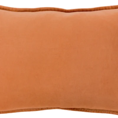 Cotton Velvet Velvet Pillow in Burnt Orange