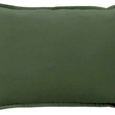 Cotton Velvet Velvet Pillow in Dark Green