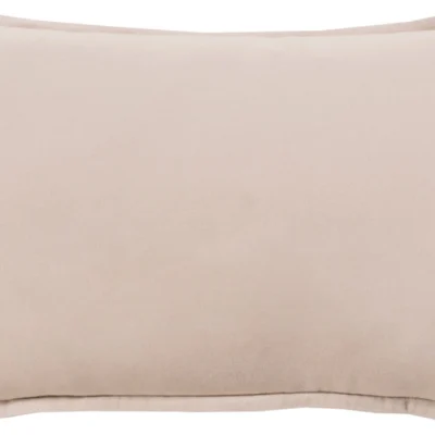 Cotton Velvet Velvet Pillow in Taupe