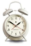 Covent Garden Alarm Clock Linen White design by Newgate