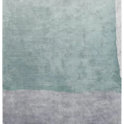 Cozzo Di Naro Hand Tufted Rug in Turquoise design by Second Studio