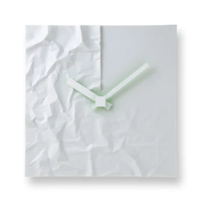 Crinkle Clock design by Lemnos
