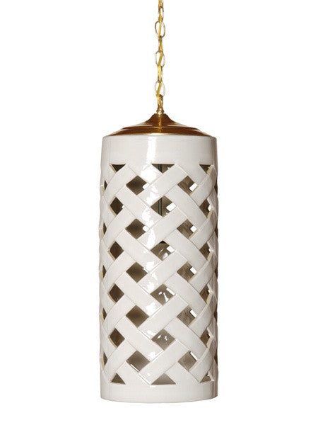 Crisscross Pendant Light in White design by Emissary