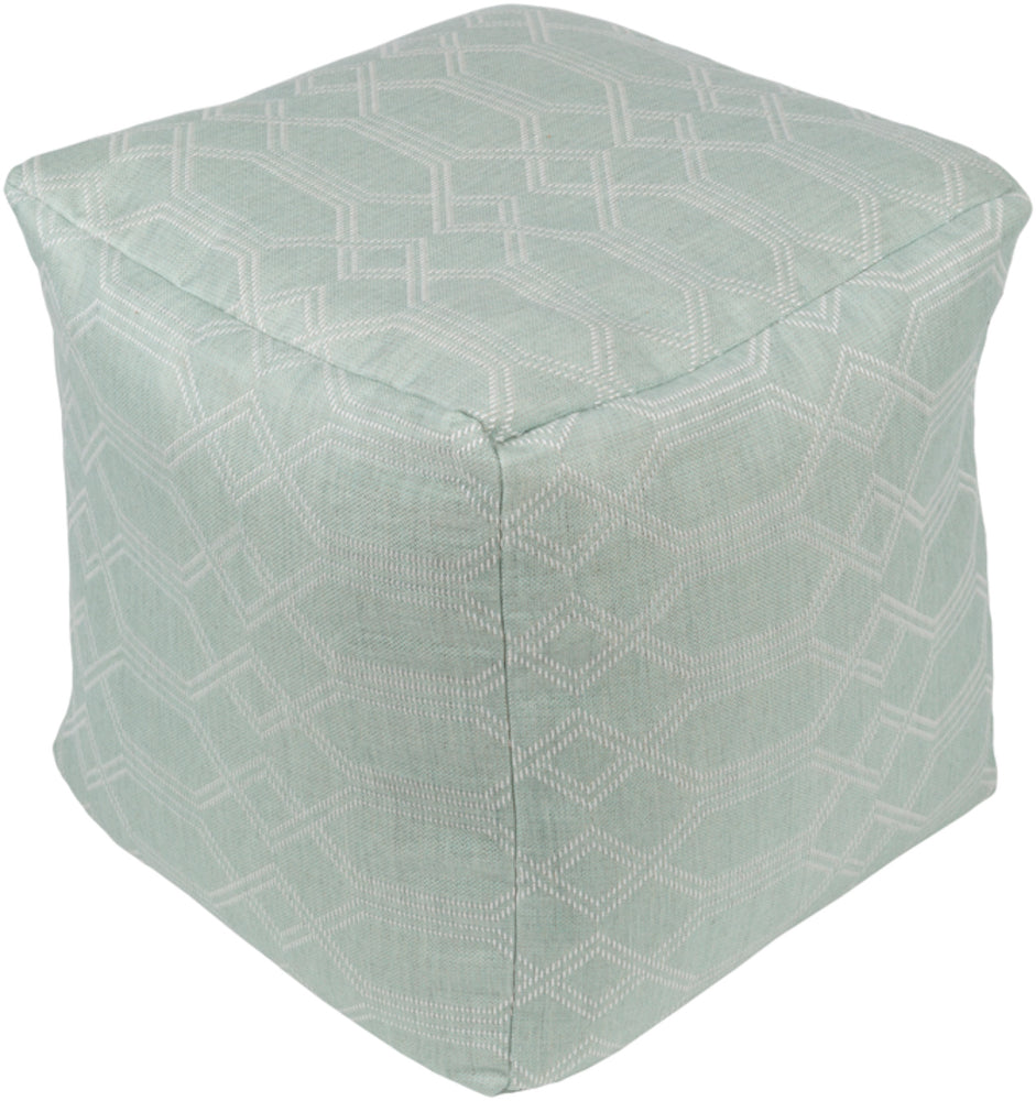 Crissy Pouf in Sea Foam by Sunbrella