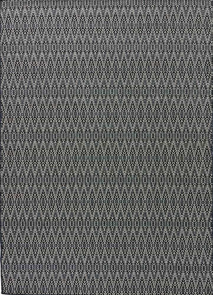 Crover Indoor Outdoor Geometric Black and Gray Area Rug