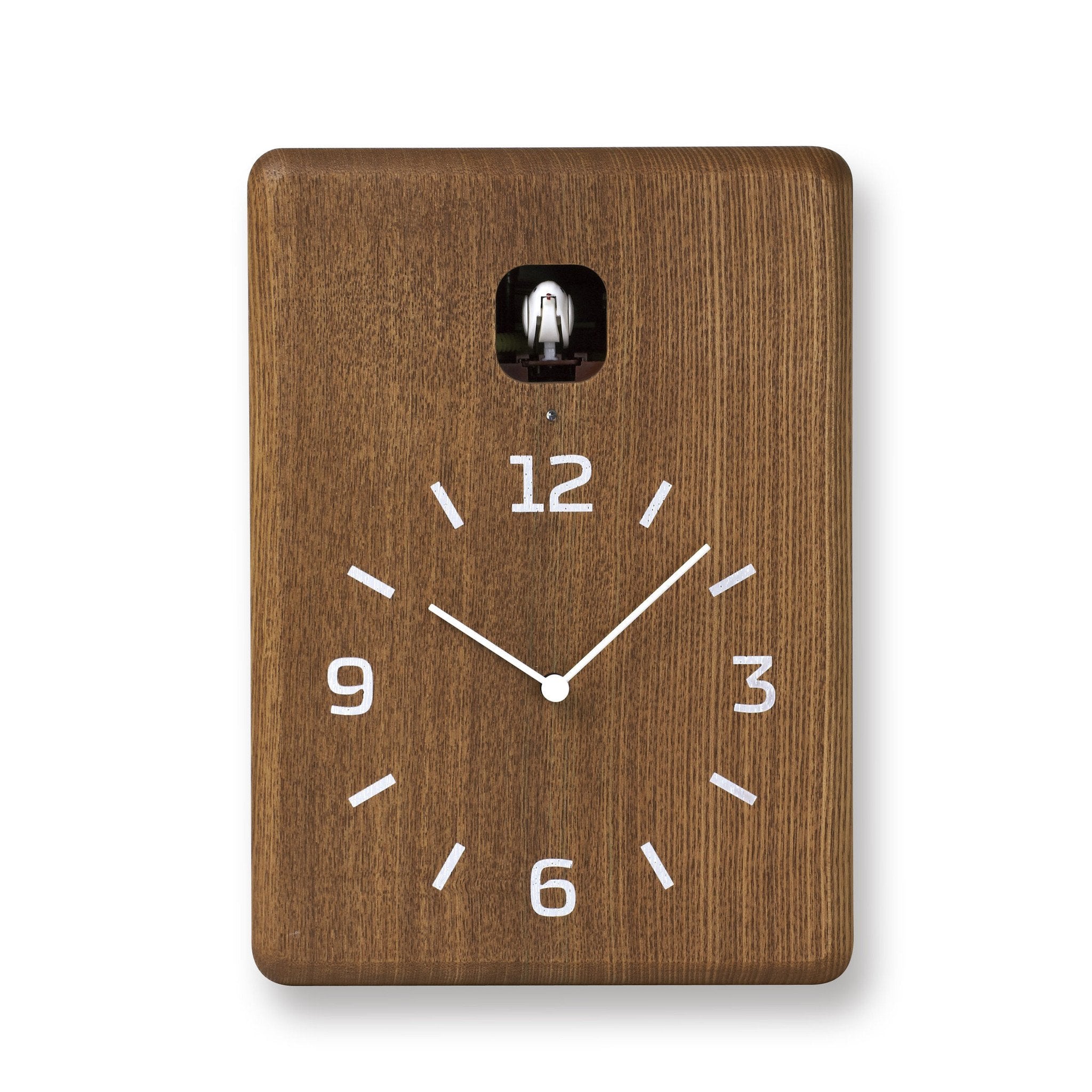 Cucu Wall Clock in Brown design by Lemnos