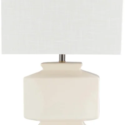 Cutler Table Lamp in Cream and Ivory