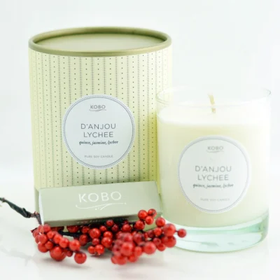 D Anjou Lychee Candle design by Kobo Candles