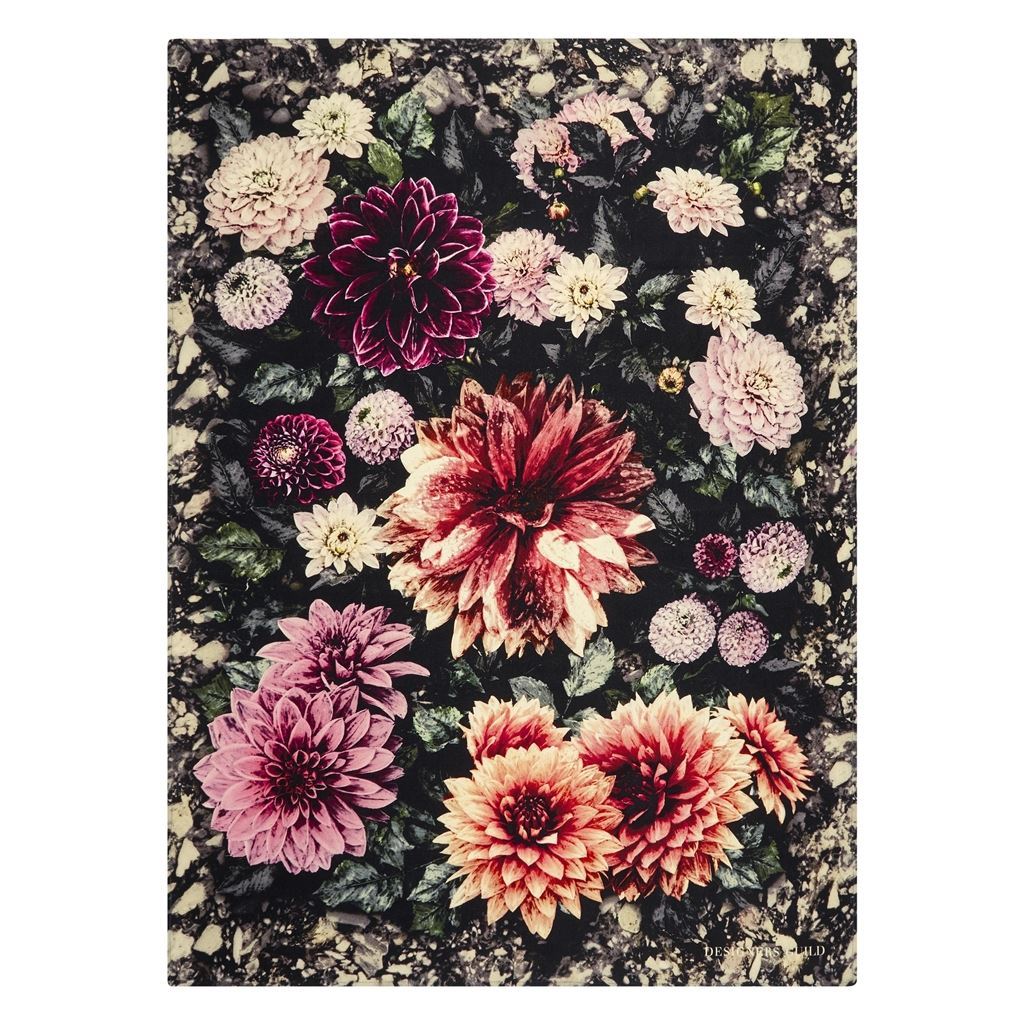 Dahlia Noir Fuchsia Throw by Designers Guild