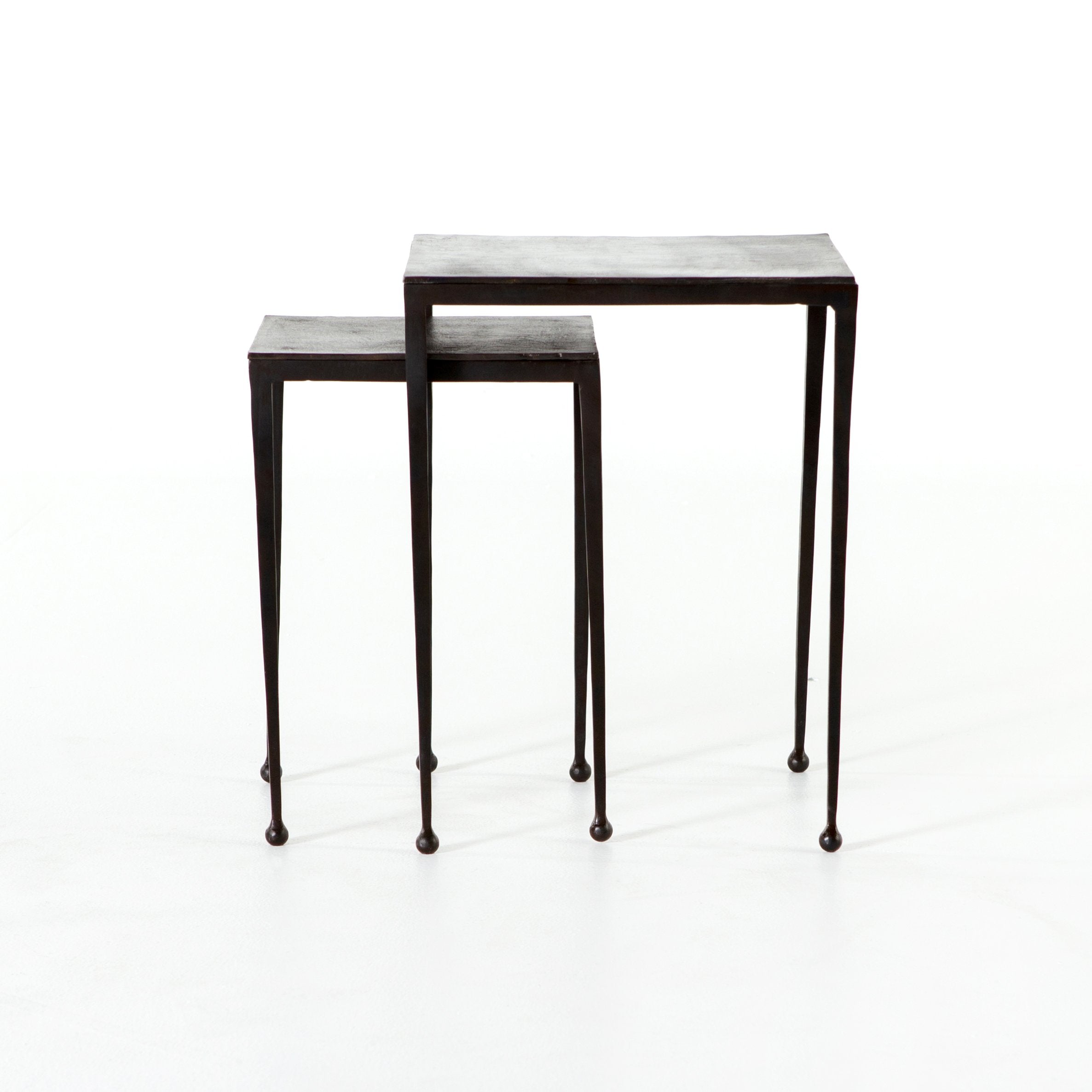 Dalston Nesting End Tables in Antique Brown