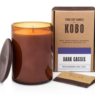 Dark Cassis Candle design by Kobo Candles