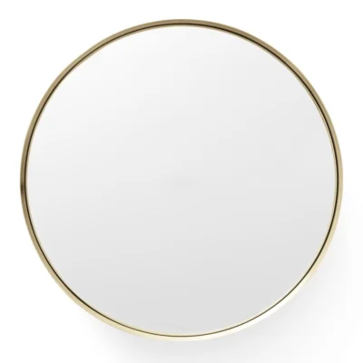 Darkly Mirror in Brushed Brass design by Menu