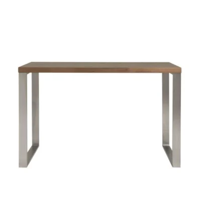 Dillon Desk in American Walnut and Brushed Stainless Steel design by Euro Style