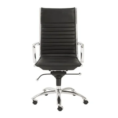 Dirk High Back Office Chair in Black design by Euro Style