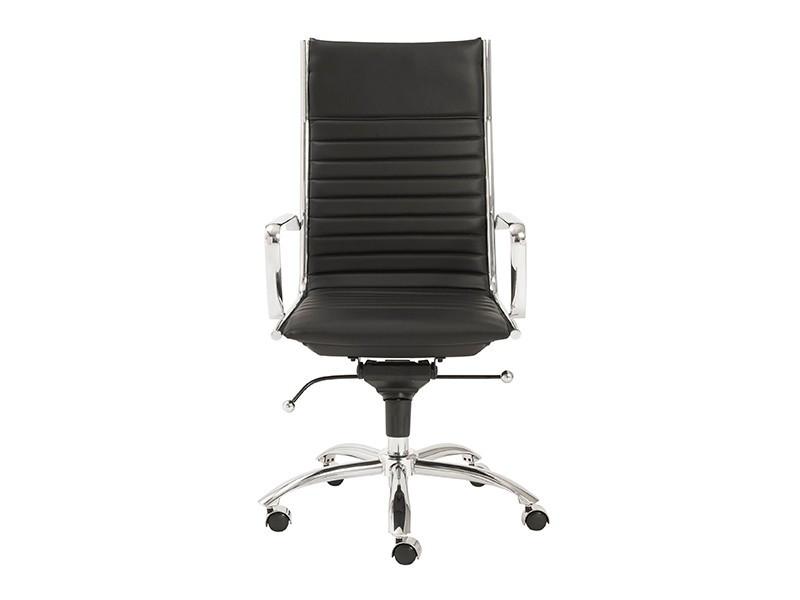 Dirk High Back Office Chair in Black design by Euro Style