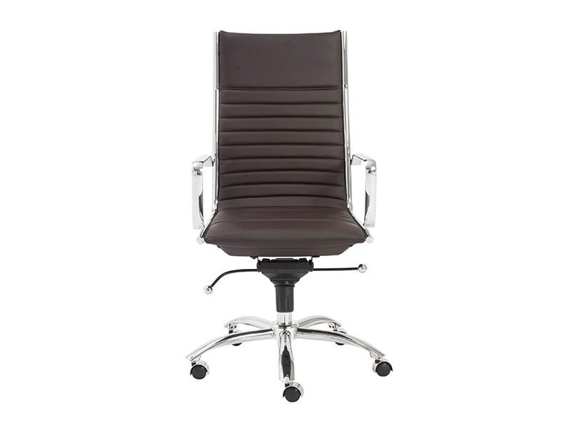 Dirk High Back Office Chair in Brown design by Euro Style