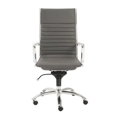 Dirk High Back Office Chair in Grey design by Euro Style