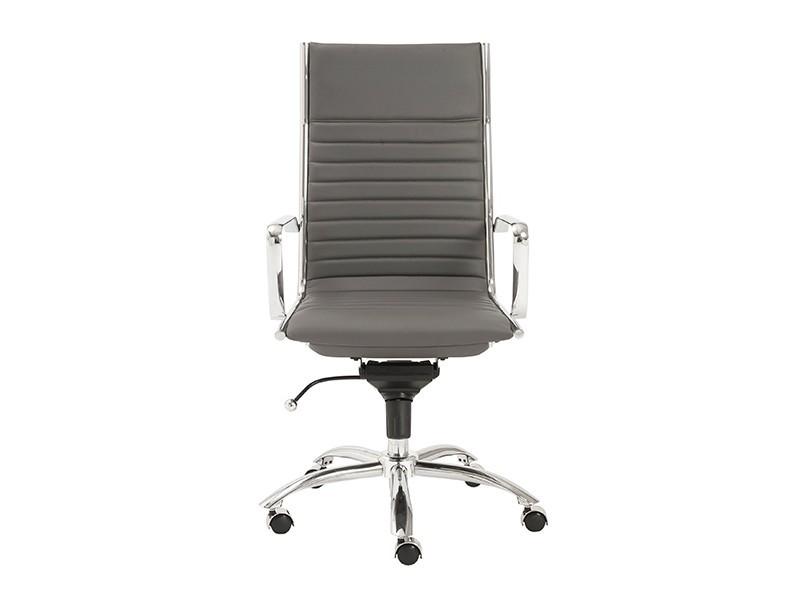 Dirk High Back Office Chair in Grey design by Euro Style