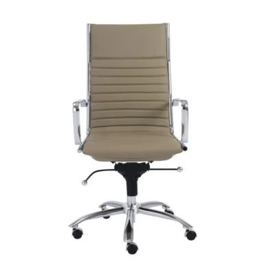 Dirk High Back Office Chair in Taupe design by Euro Style