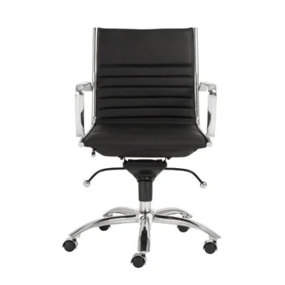 Dirk Low Back Office Chair in Black design by Euro Style