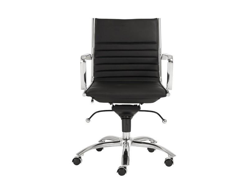 Dirk Low Back Office Chair in Black design by Euro Style