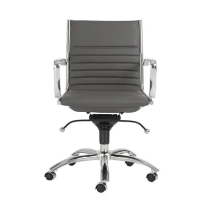 Dirk Low Back Office Chair in Grey design by Euro Style