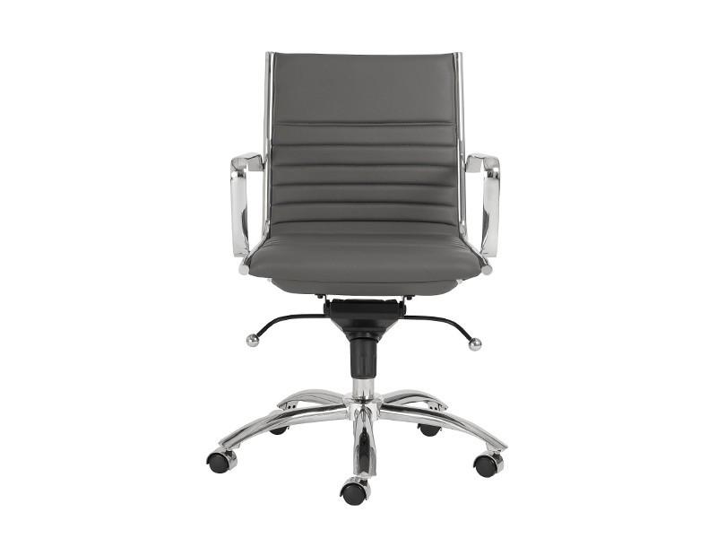 Dirk Low Back Office Chair in Grey design by Euro Style