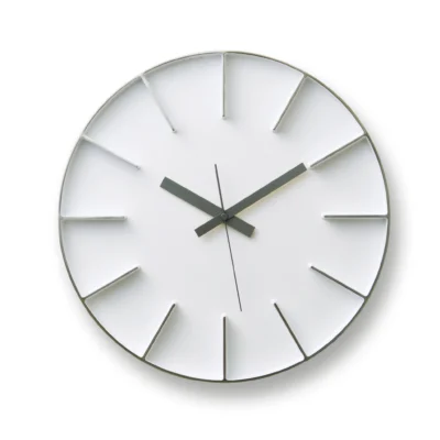 Edge Clock in White design by Lemnos