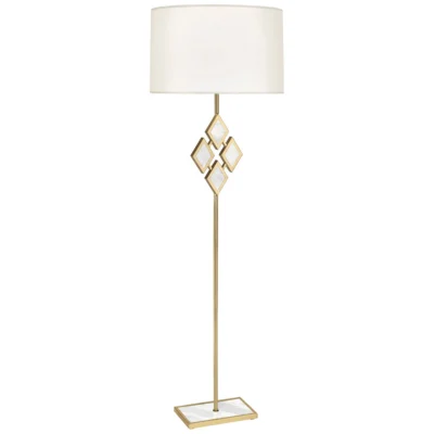 Edward Floor Lamp in Various Finishes design by Robert Abbey