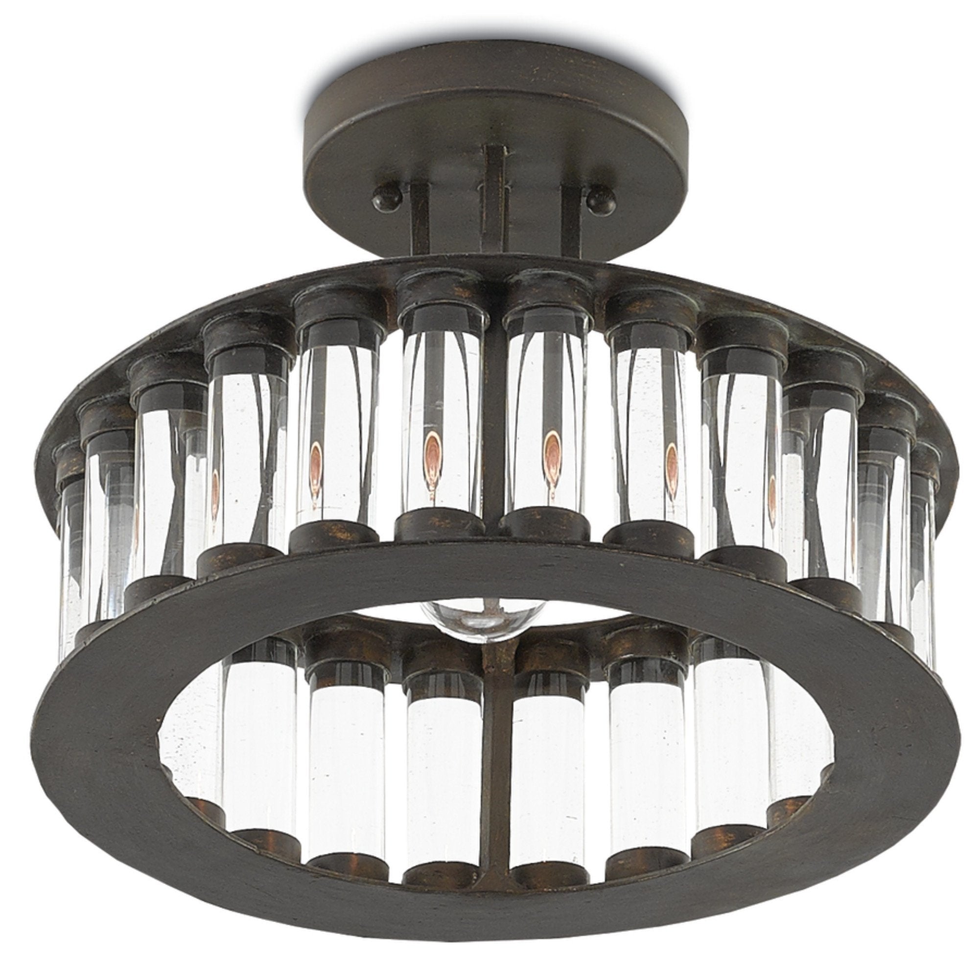 Elixir Semi Flush Mount design by Currey and Company