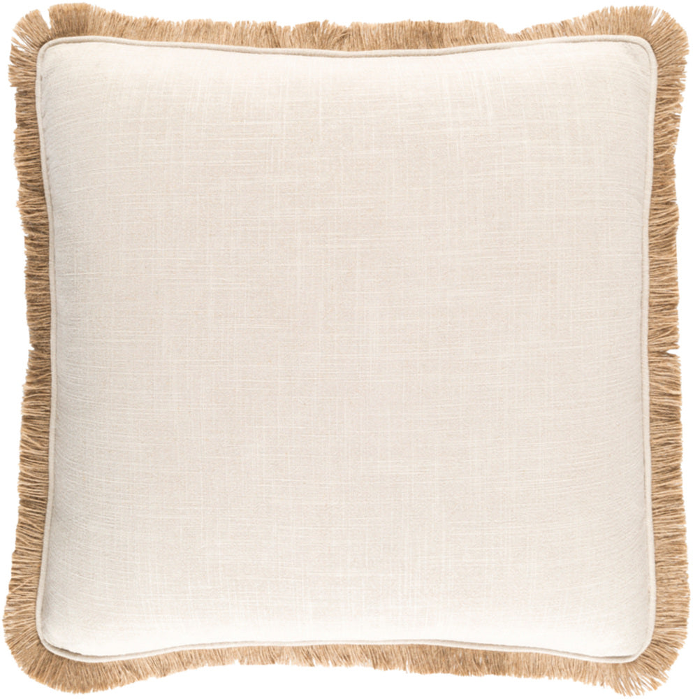 Ellery Woven Pillow in Beige