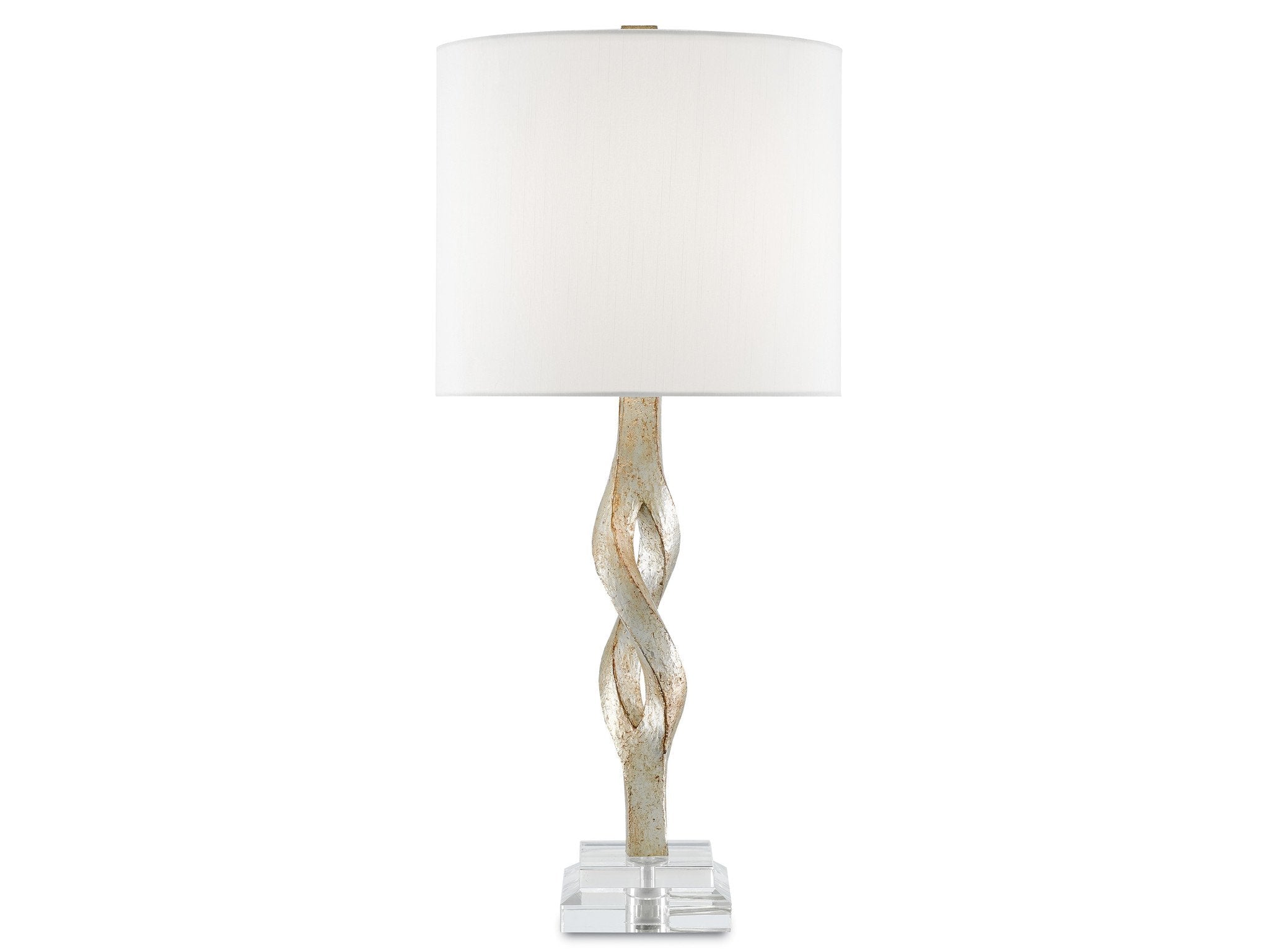 Elyx Table Lamp in Chinois Silver Leaf design by Currey and Company