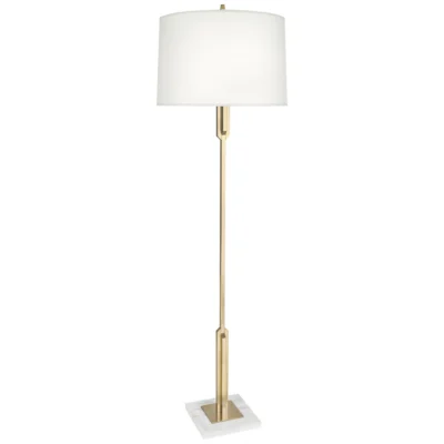 Empire Floor Lamp in Various Finishes design by Robert Abbey