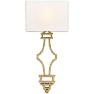 Eternity Wall Sconce in Antique Gold Leaf design by Currey and Company