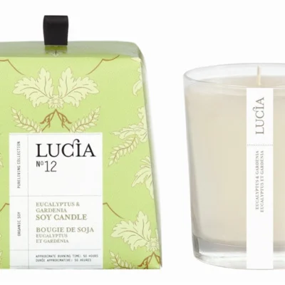 Eucalyptus and Gardenia Soy Candle design by Lucia