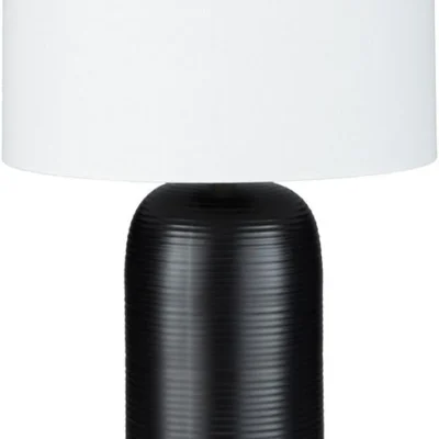 Everly Table Lamp in Black and White