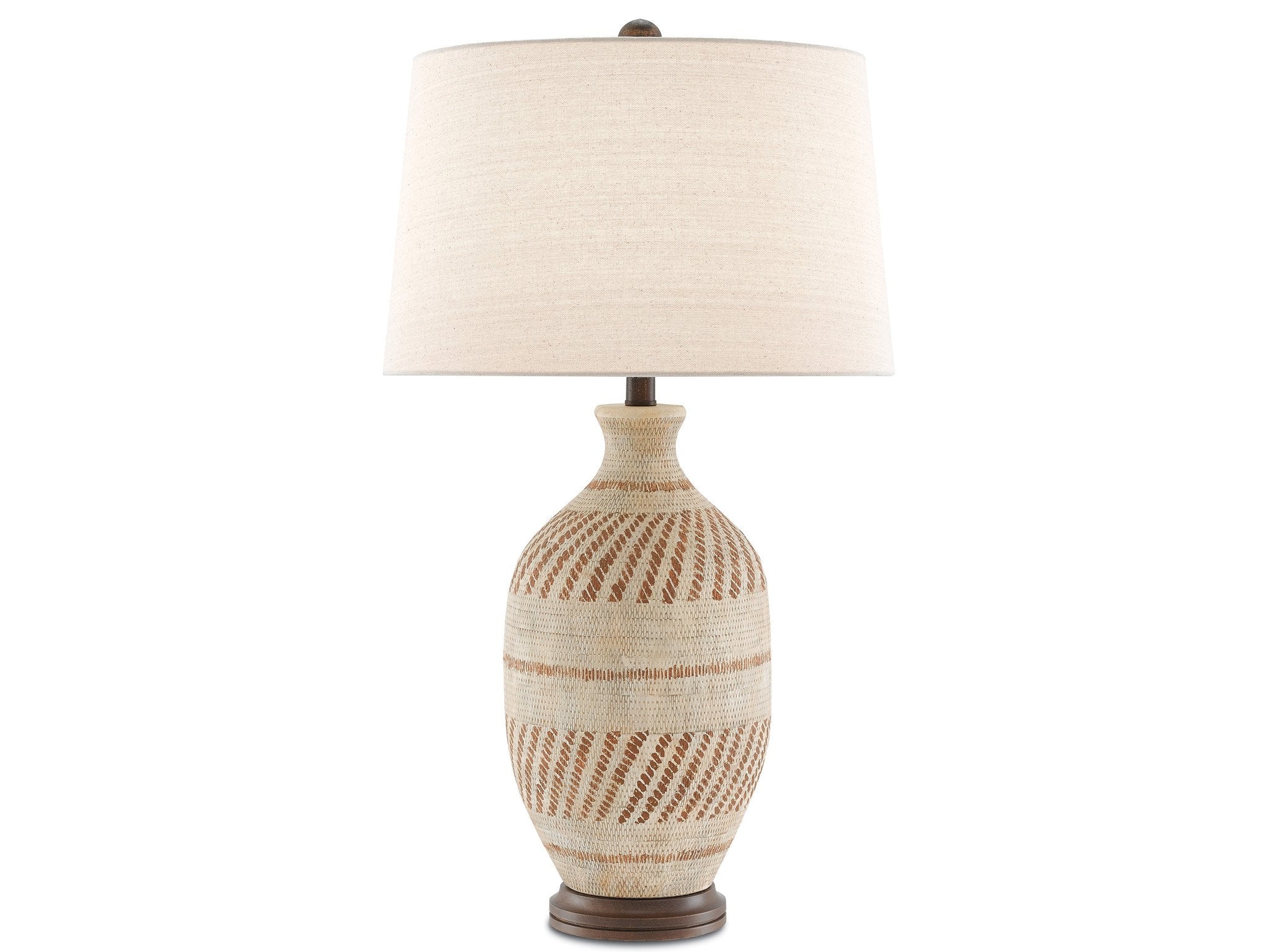 Faiyum Table Lamp in Tan design by Currey and Company