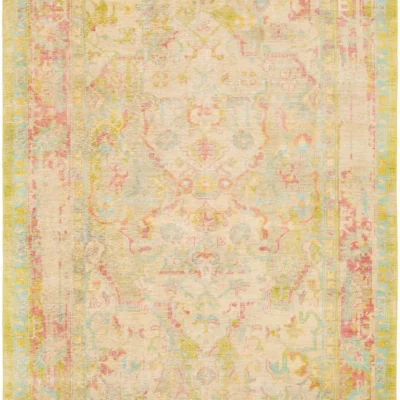 Festival rug in Lime and Aqua