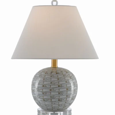 Fisch Table Lamp in Various Sizes design by Currey and Company