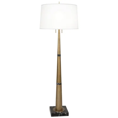 Florence Floor Lamp in Various Finishes design by Robert Abbey