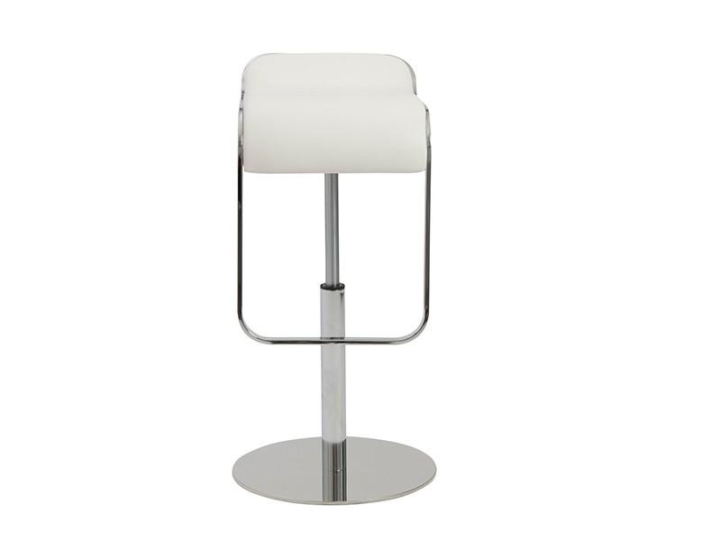 Freddy Adjustable Bar Counter Stool in White design by Euro Style