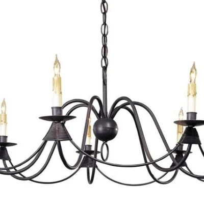 French Nouveau Chandelier design by Currey and Company
