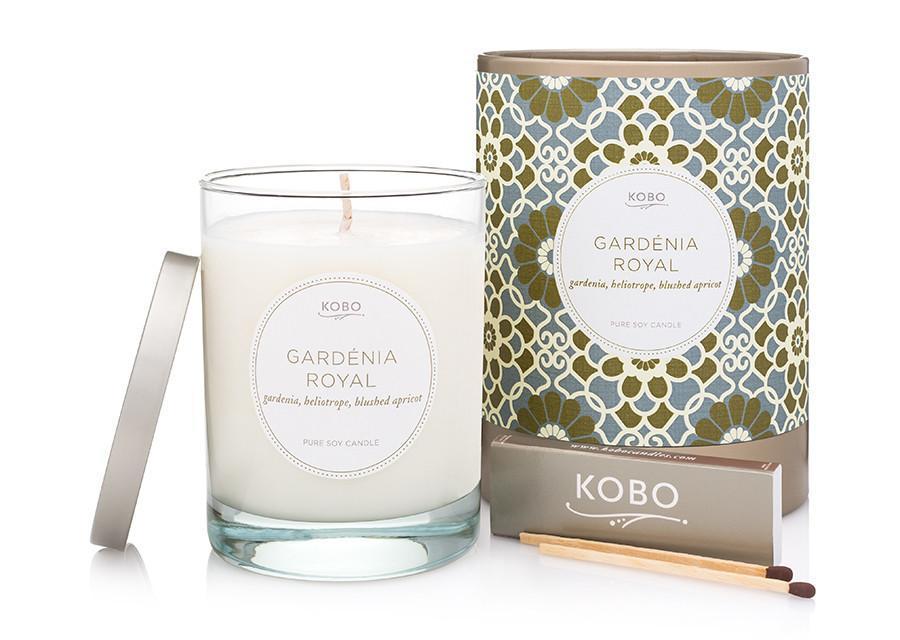 Gardenia Royal Candle design by Kobo Candles