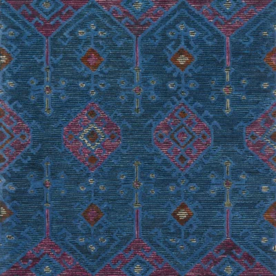 Gemology Rug in Blue and Plum by Justina Blakeney for Loloi