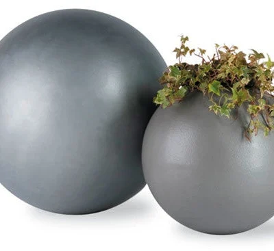 Geo Sphere Planters in Aluminum design by Capital Garden Products