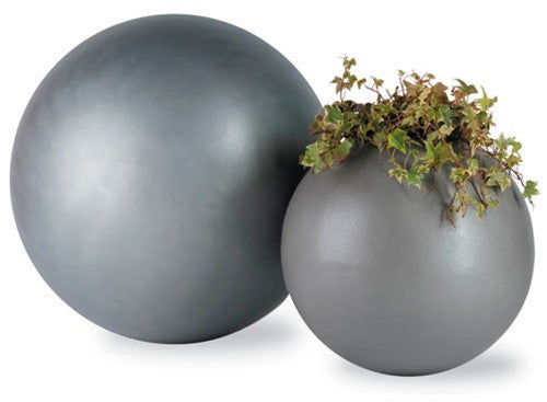 Geo Sphere Planters in Aluminum design by Capital Garden Products